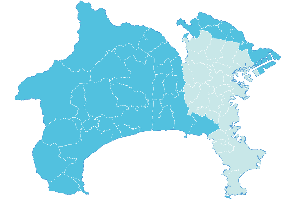 対応エリア　神奈川県横須賀市・横浜市を中心に対応